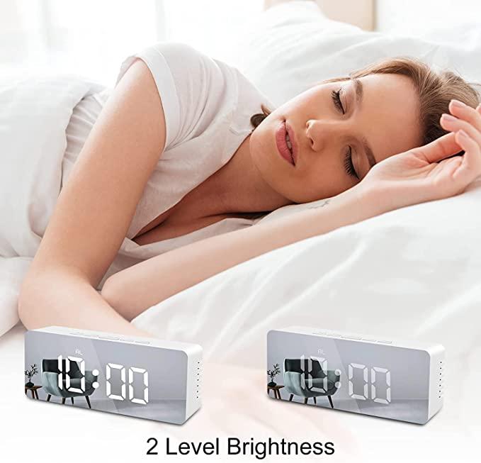 Revoltix™ MirrorTime — LED Smart Alarm Clock