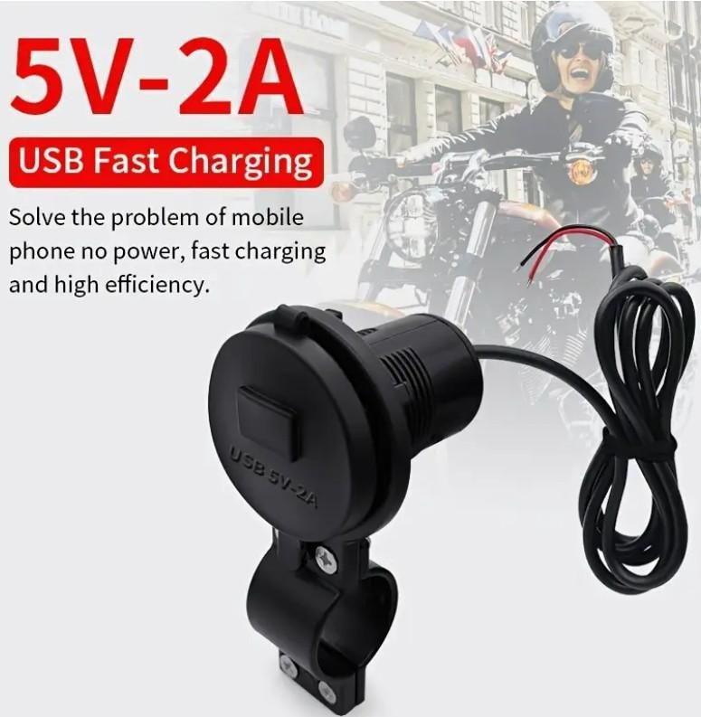 Revoltix™ ChargeMate — Dual USB Motorcycle Charger (Waterproof)