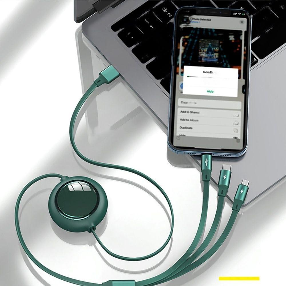 Revoltix™ SnapCharge — Magnetic 3-in-1 Charging Cable