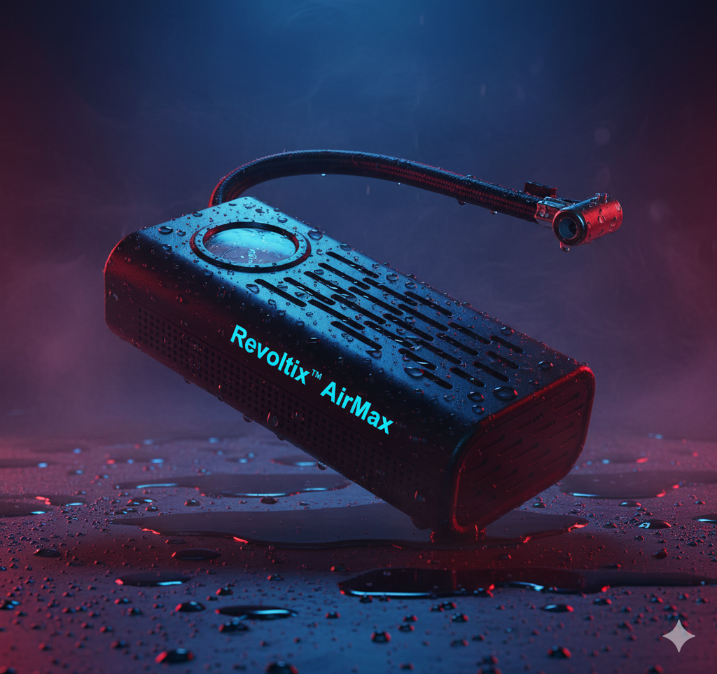 Revoltix™ AirMax — Portable Electric Tire Inflator