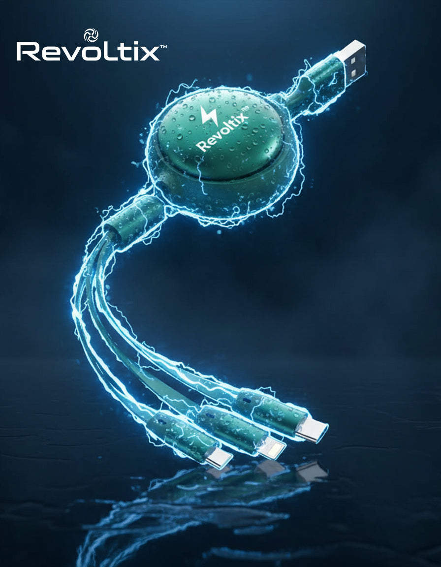 Revoltix™ SnapCharge — Magnetic 3-in-1 Charging Cable